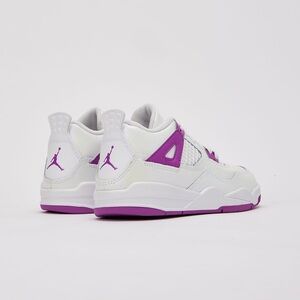 JORDAN AIR JORDAN 4, KIDS RETRO 'HYPER VIOLET' SIZE 12C Excellent Condition